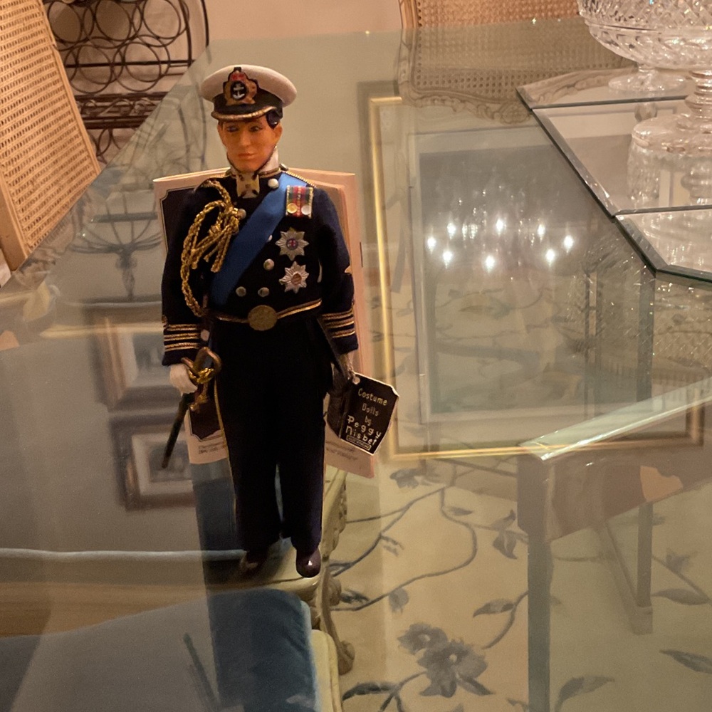 Navy Officer Doll with Blue and Black Uniform
